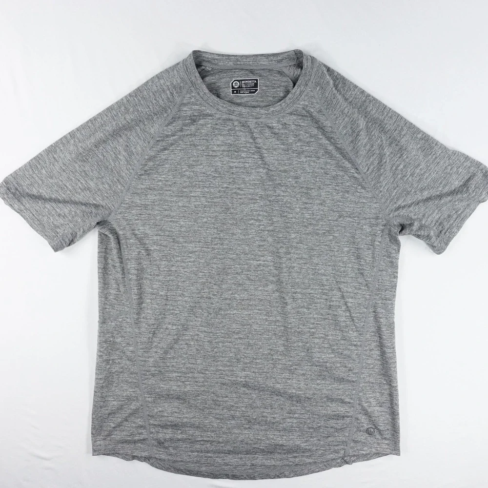 Mondetta T-Shirt Mens Medium Raglan Sleeve Performance Activewear Gray